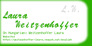 laura weitzenhoffer business card